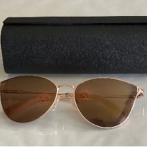 BCBG Maxazria Aviator Sunglases Gold